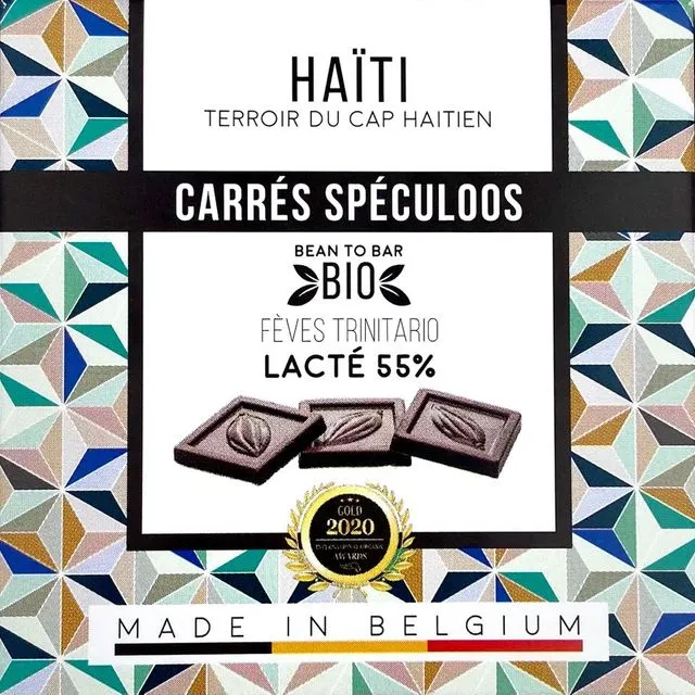 CARRES Speculoos box - Haiti Lacté 55% (Pack of 12)