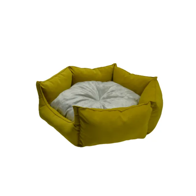Hexagon Pet Bed Yellow