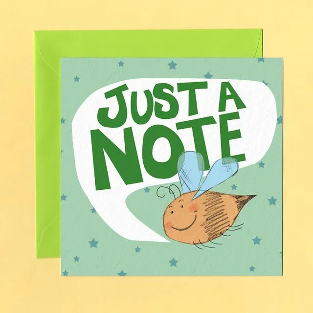 JUST A NOTE BLANK Greetings Card