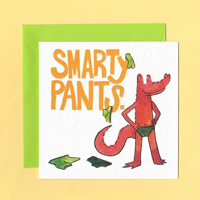 SMARTY PANTS FUNNY CONGRATULATIONS Greetings Card