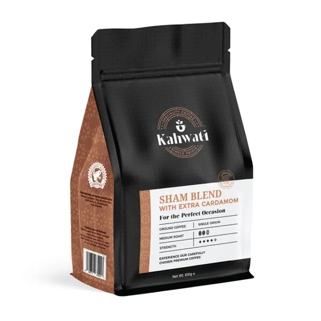 Sham Blend - Turkish Coffee With Extra Cardamom - 500g (Pack of 6)