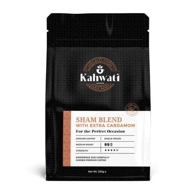 Sham Blend - Turkish Coffee With Extra Cardamom - 250g (Pack of 12)
