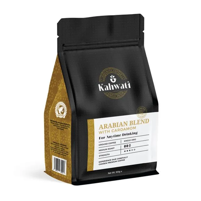 Arabian Blend - Turkish Coffee With Cardamom - 500g (Pack of 6)