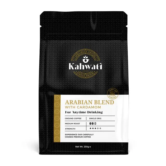 Arabian Blend - Turkish Coffee With Cardamom - 250g (Pack of 12)