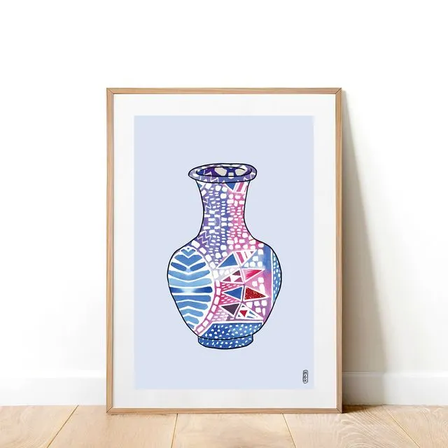 Lilac Vase Art Print (A4)
