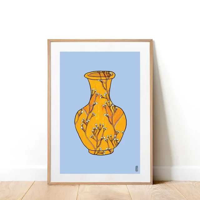 Gysophilla Vase Art Print (A4)