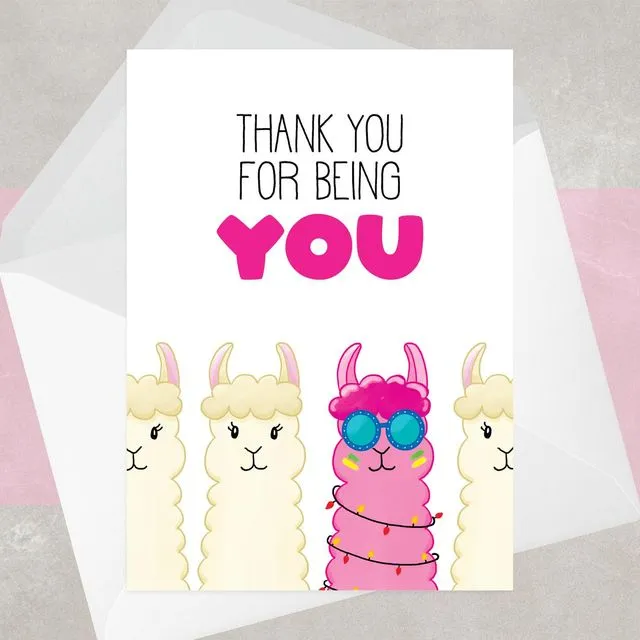 Llama Friendship Card