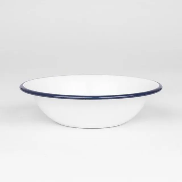 Wide Enamel Bowl | Plain