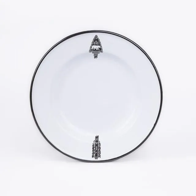 Enamel Dinner Plate | Arrow