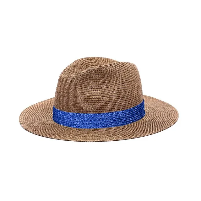 Portofino Sequin Hat - Blue Glitter