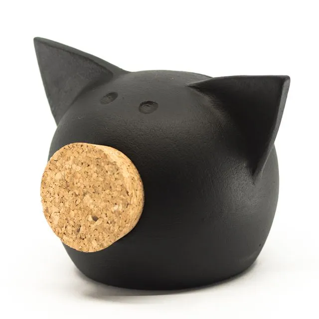Chalk Collection Extra Small Black Piggy Bank