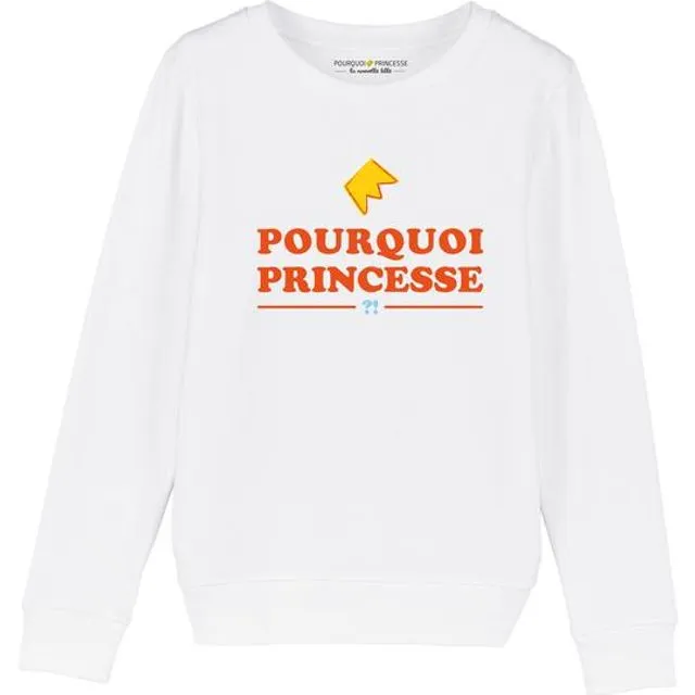Sweatshirt Iconic Why Princess?! - Dark Orange