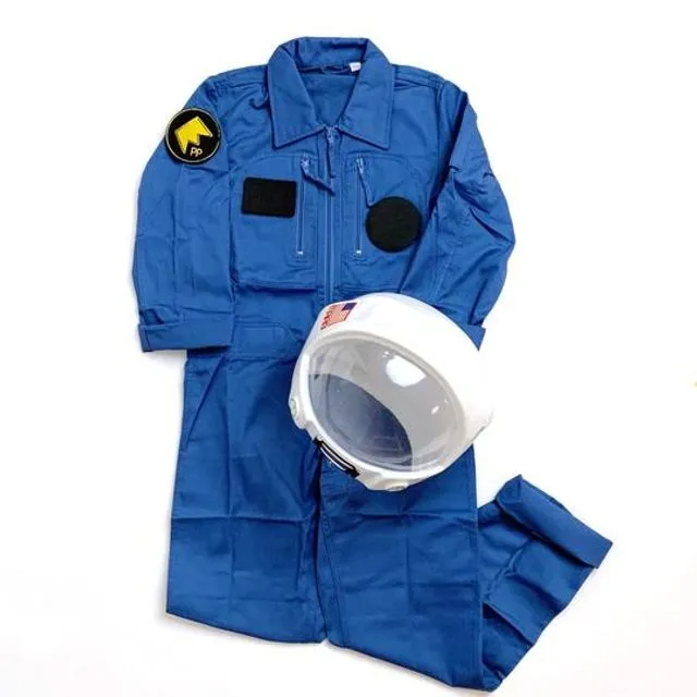 Kid's Astronaut Jumpsuit (Petrol Blue)
