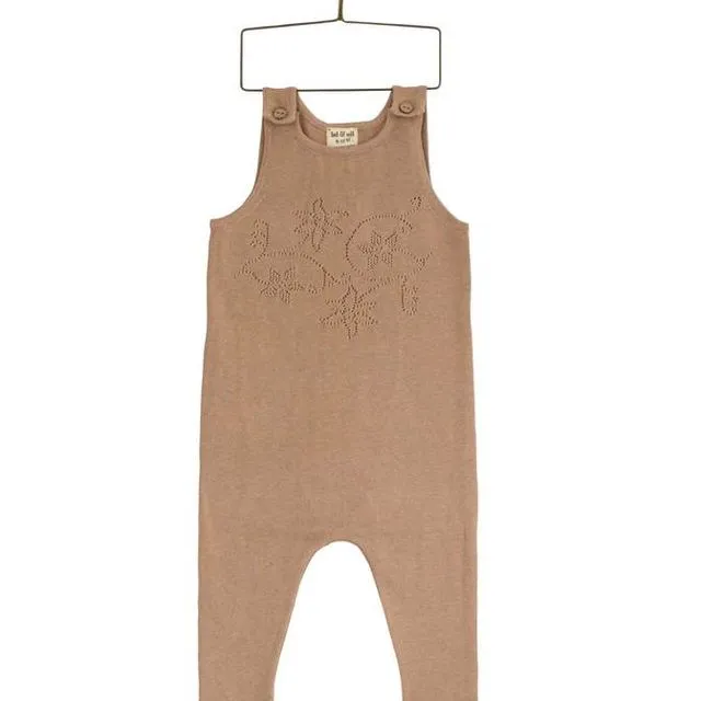 Knit Dungaree - Dusty Pink