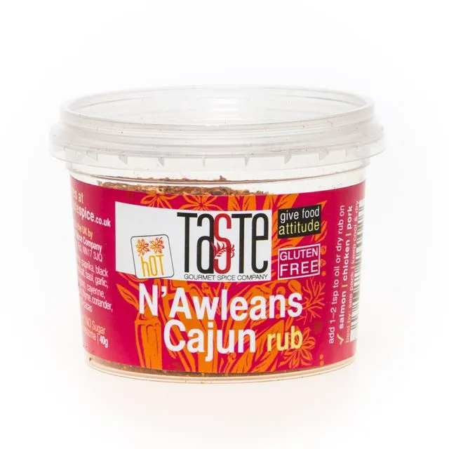 N’Awleans Cajun rub (hot) 40g box of 12