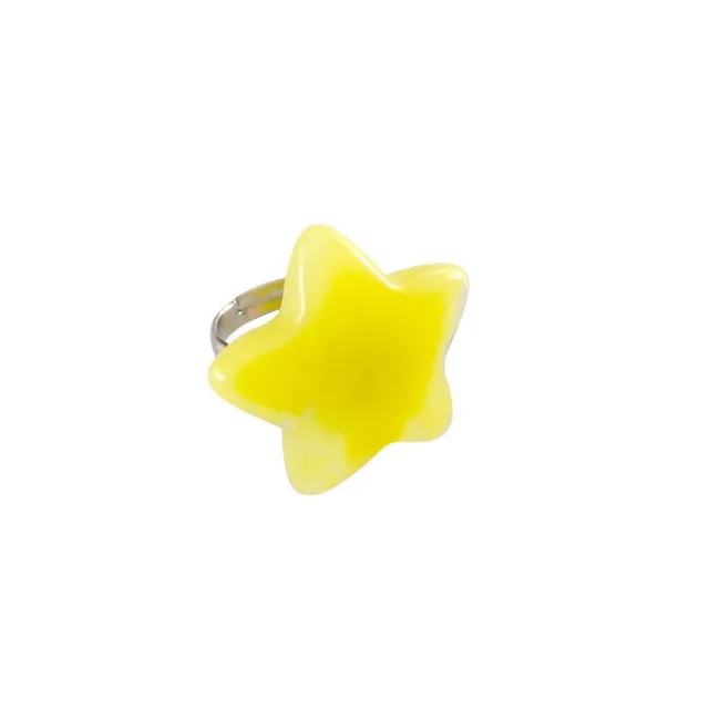 Pop Cutie Candy Star Rings - Set of 12