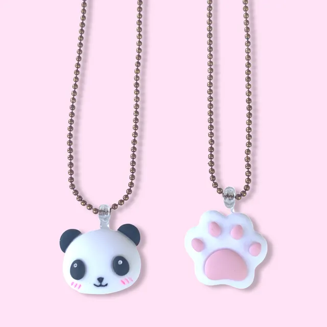 Pop Cutie Panda Paw BFF Kids Necklace Set Gacha - Set of 6