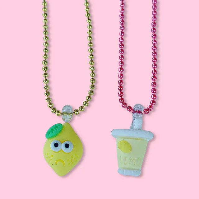 Pop Cutie Lemon BFF Kids Necklace Set Gacha - Set of 6