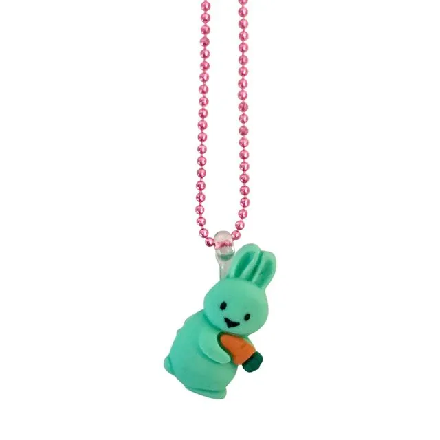 Pop Cutie Gacha Carrot Bunny Necklaces - Set of 12