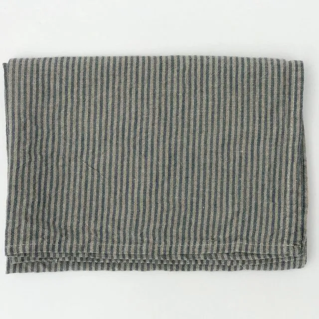 Blue Pin Stripe Linen Kitchen Towel