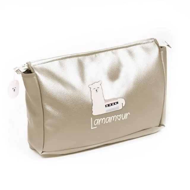 Lamamour Rose Gold Toiletry Bag