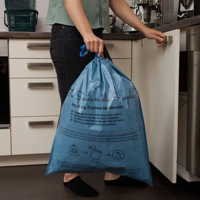 Recycled drawstring garbage bag 35l (Case of 40)