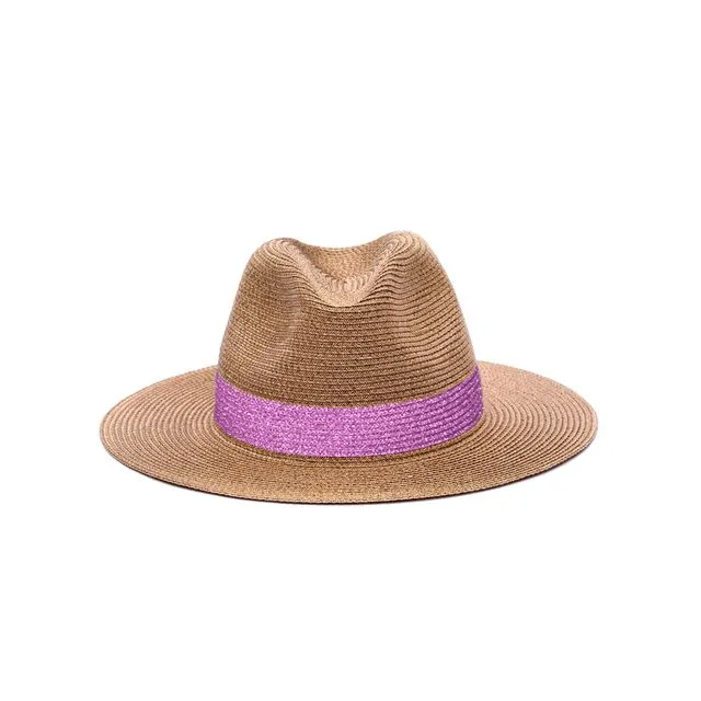 Portofino Sequin Hat - Pink Glitter