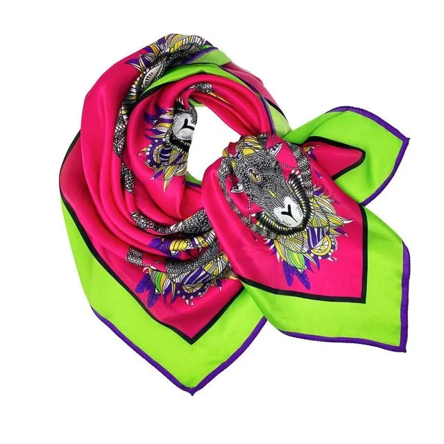 Jester Pink Silk Scarf - Necktie