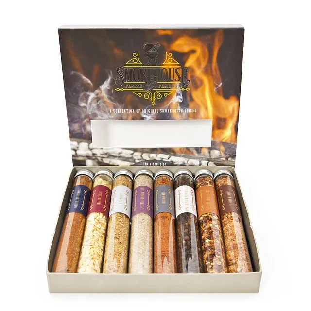 Smokehouse Flame & Flavour | Collection of 8 Smoked Spices (Pack of 6)