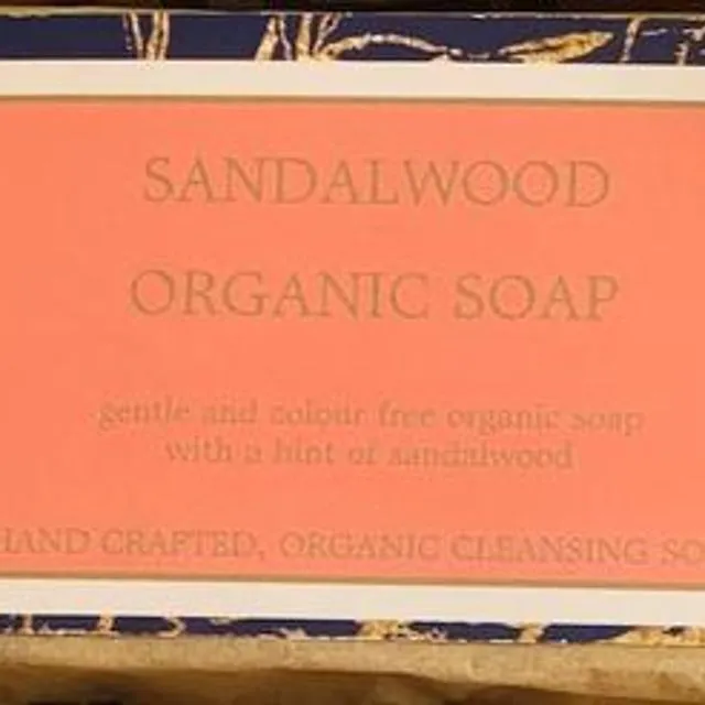 ORGANIC SANDALWOOD SOAP PACK OF 25 SINGLE 90G BARS