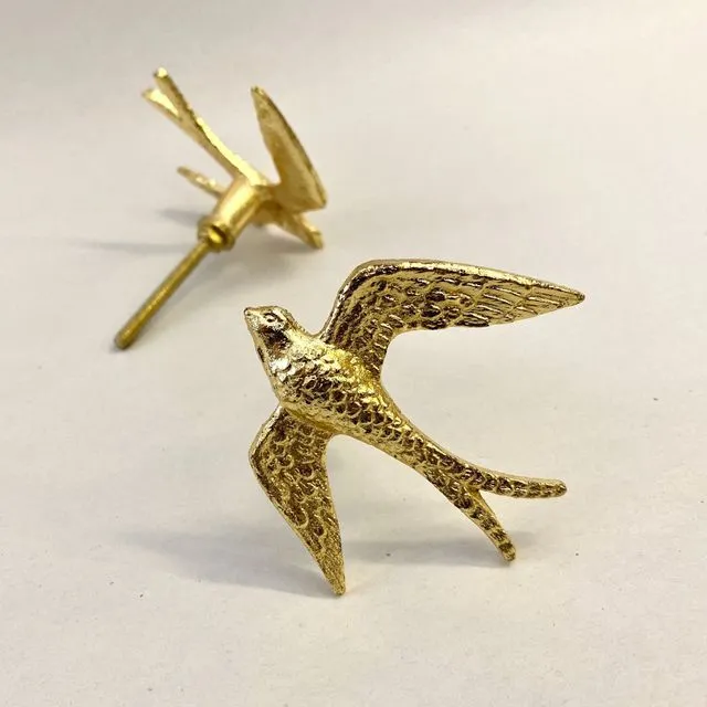 Gold Swallow Drawer Pull