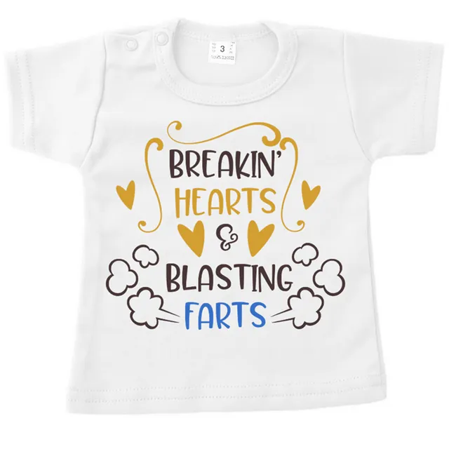 Breakin hearts & blasting farts t-shirt