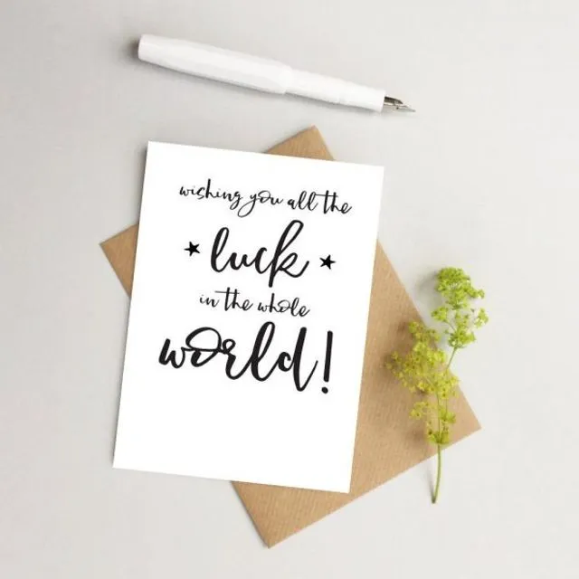 All The Luck In The World Card (Pack of 6)