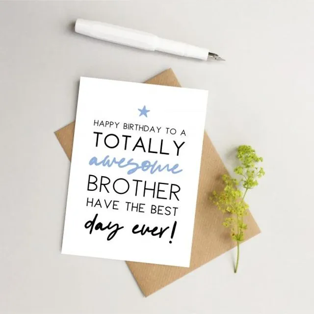Brother Birthday card (Pack of 6)