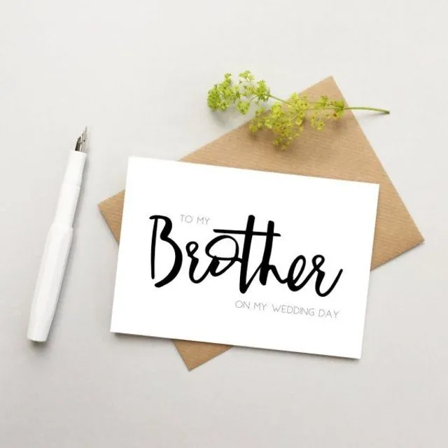 Brother wedding card (Pack of 6)