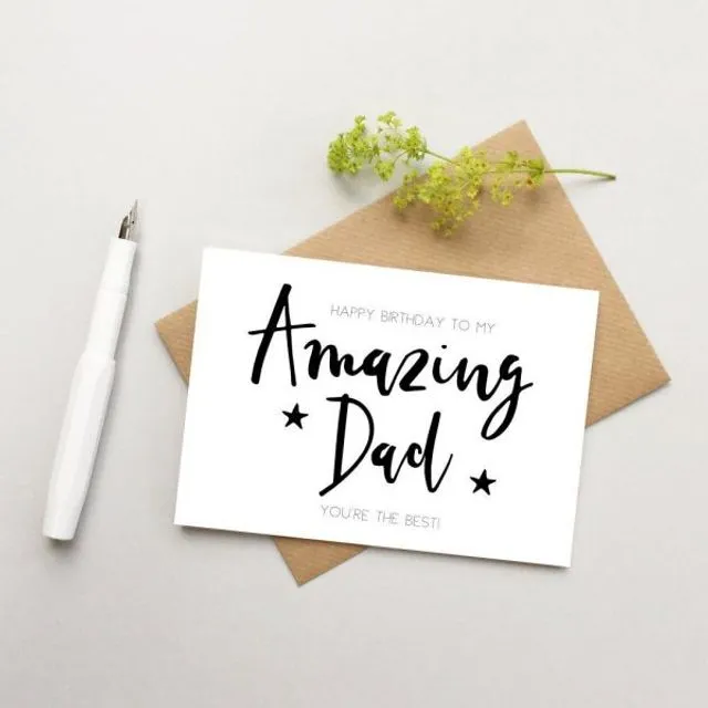 Dad Birthday card (Pack of 6)