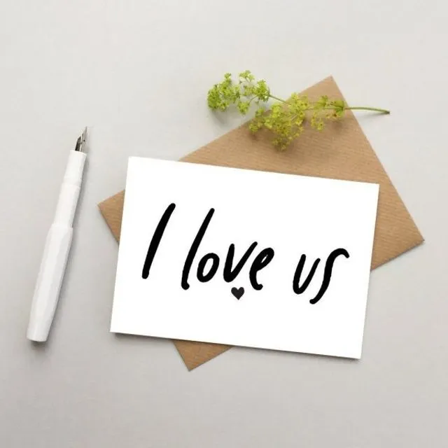 I love us card card (Pack of 6)
