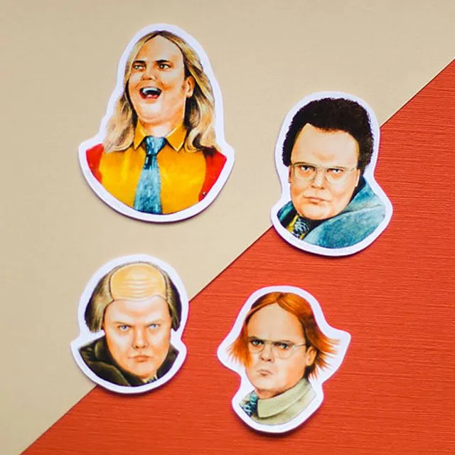 The Office Dwight's Wigs Vinyl Sticker Set