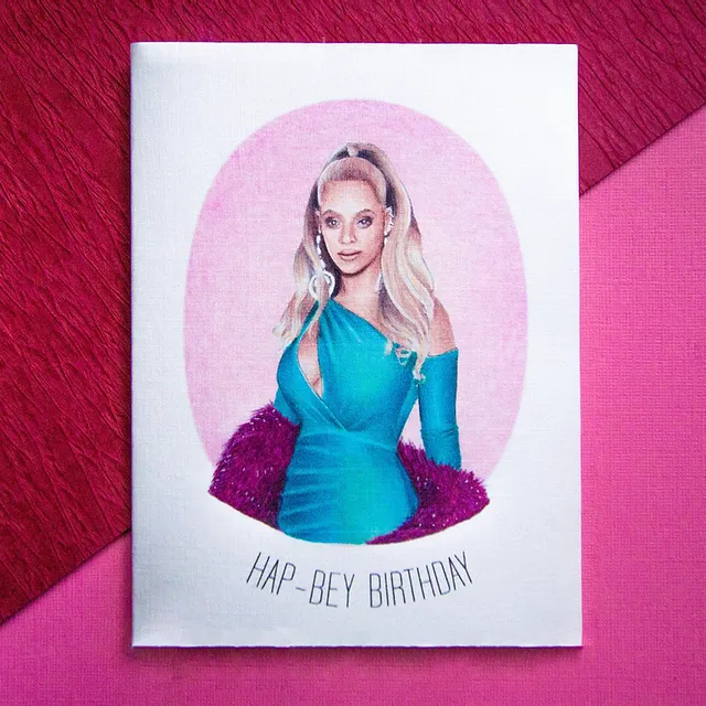Beyonce Birthday Card