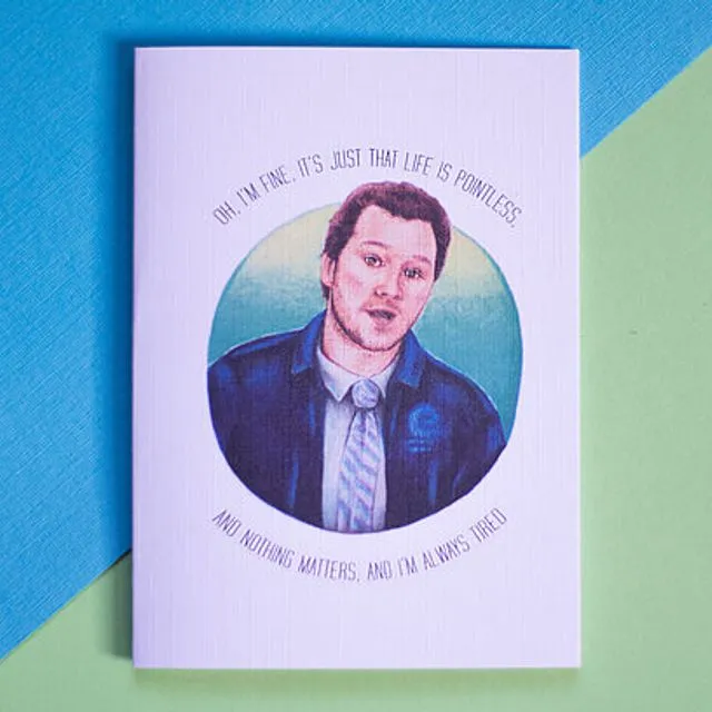 Parks and Rec Andy Dwyer Card