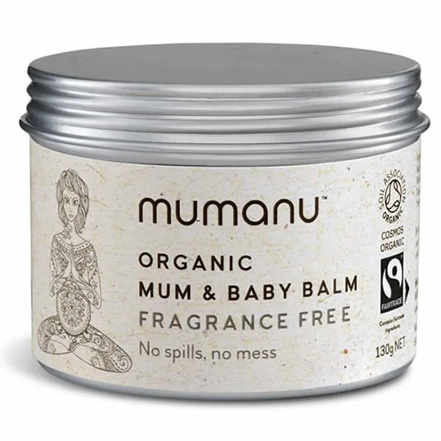 Organic Mum & Baby Balm - Fragrance Free - With Fairtrade Ingredients