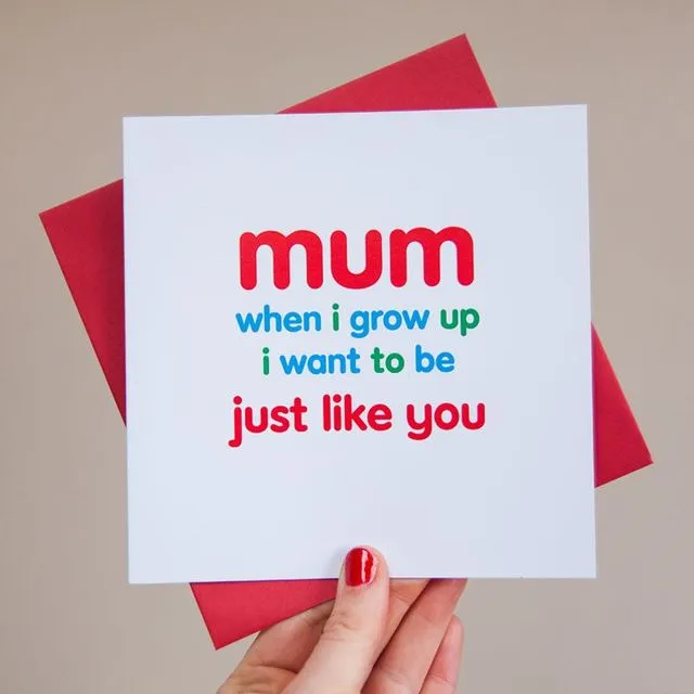 Just Like You Card For Mum - Pack of 6