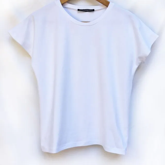 FIGUERA TEE in white organic jersey