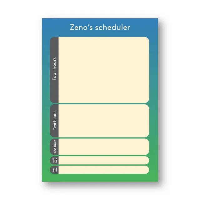 Zeno Day Planner Notepad - Pack of 15