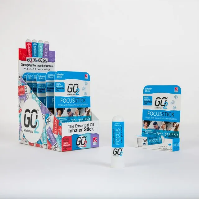 GO2 FOCUS Essential Oil Inhaler Stick (1ml)