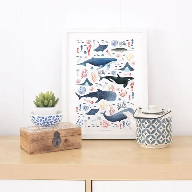 Animal Print - Whales