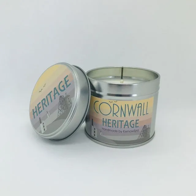 Cornwall Heritage Scented Soy Wax Candle Tin