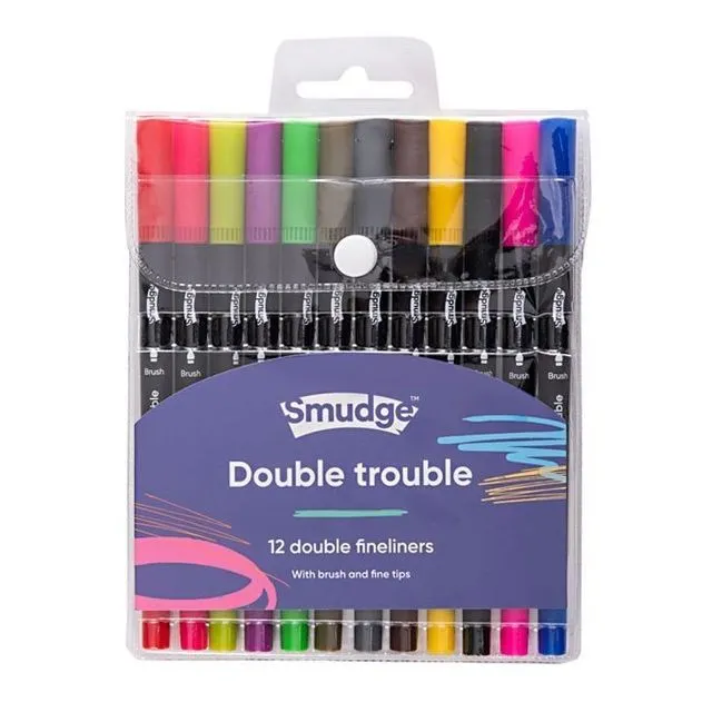 Double Trouble Fineliner Set x 12 Pack