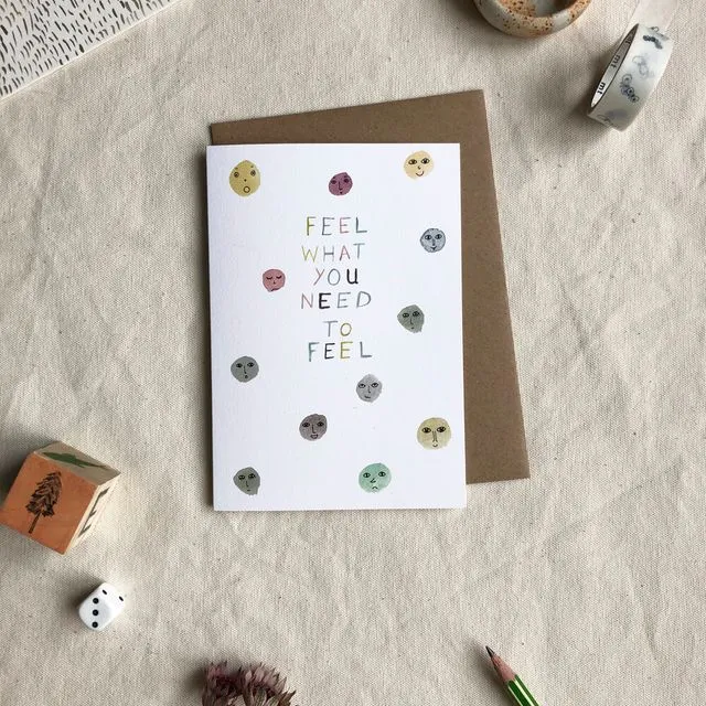 “Feel” Sympathy Card