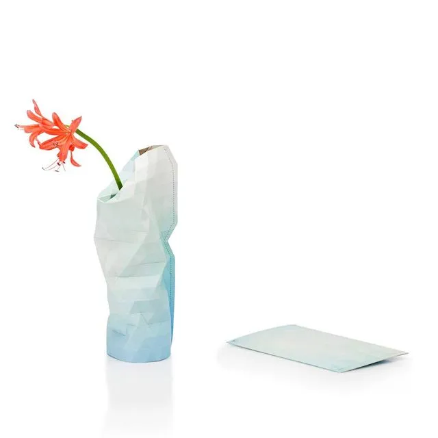 Paper Vase Cover Blue Tones (Small)
